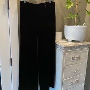 Ann Taylor Margo Velvet Black Pants